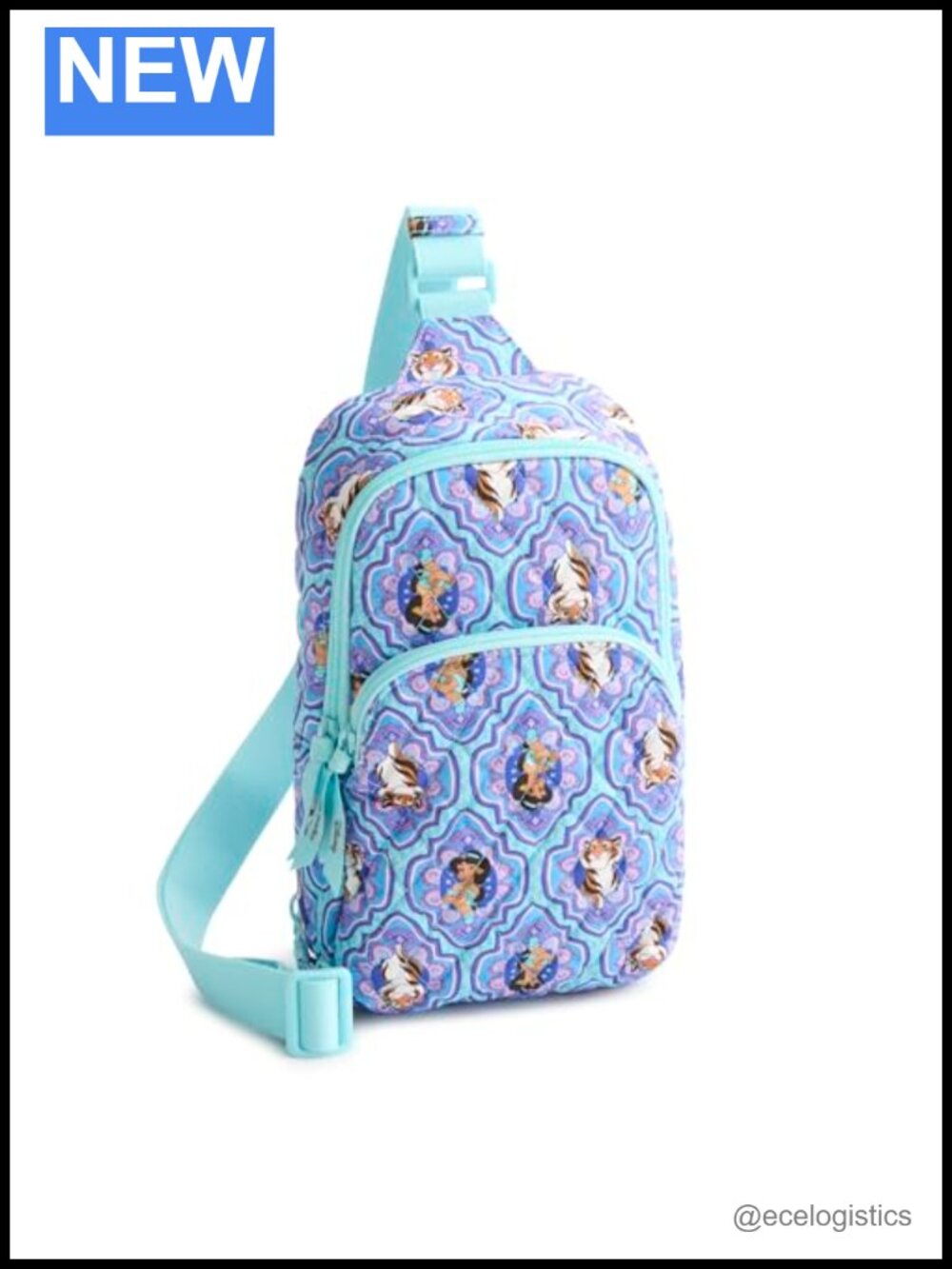Vera Bradley Disney Lorman Sling Backpack Quilted Cotton Adjustable Strap
